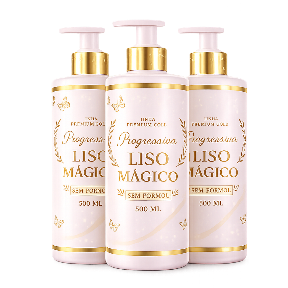 3 Frascos Progressiva Liso Mágico