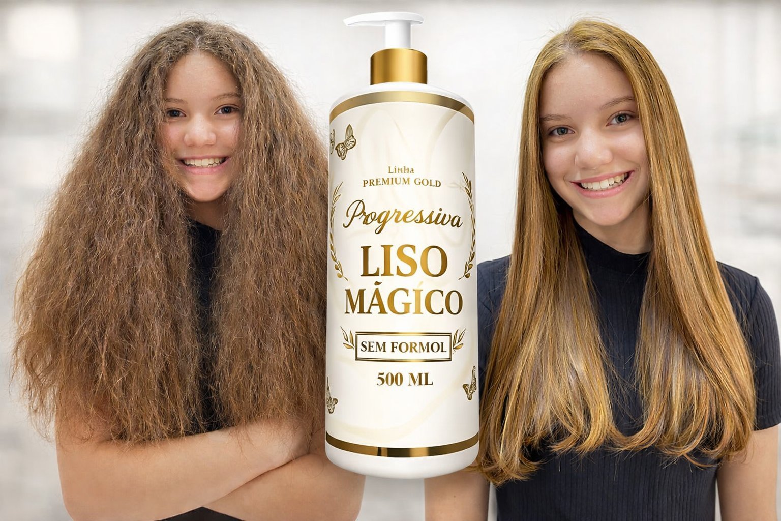 Antes e Depois - Progressiva Liso Mágico